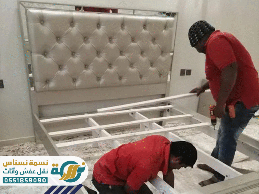 شاهد صور حقيقية لأعمال شركة نسمة نسناس في نقل العفش داخل وخارج محافظة الرس، تشمل مراحل التغليف، الفك والتركيب، والتنظيف النهائي – خدمات احترافية بسرعة وجودة عالية