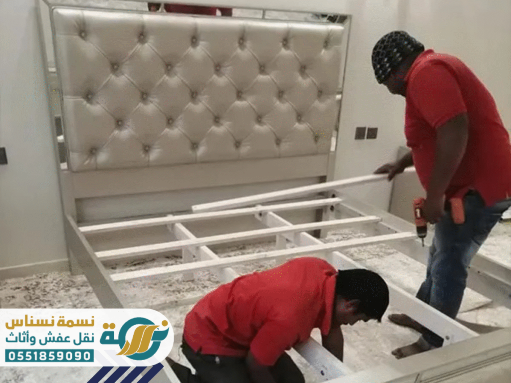 شاهد صور حقيقية لأعمال شركة نسمة نسناس في نقل العفش داخل وخارج محافظة الرس، تشمل مراحل التغليف، الفك والتركيب، والتنظيف النهائي – خدمات احترافية بسرعة وجودة عالية